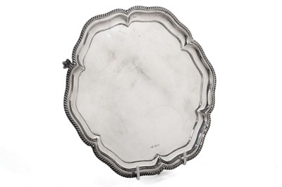 Lot 6 - A George V silver salver