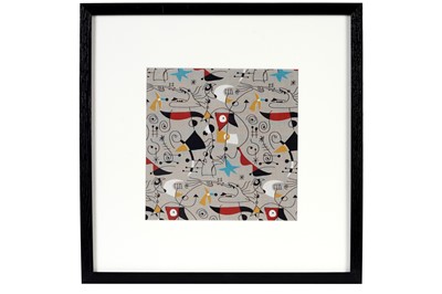 Lot 918 - Joan Miró - Women and Birds: for Fuller Fabrics (1955) | screen print on cotton