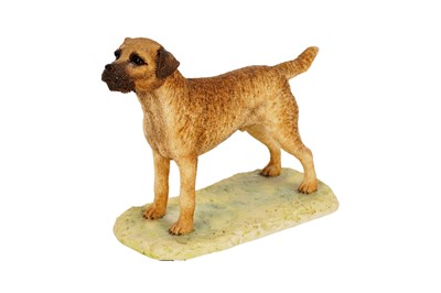 Lot 282 - A Border Fine Arts ‘Fell Hound and Lakeland Terrier’ figure and another Border Fine Arts figure