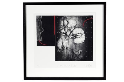 Lot 338 - John Pratt - Constellation for Lost Flora II | artist's proof etching and collage