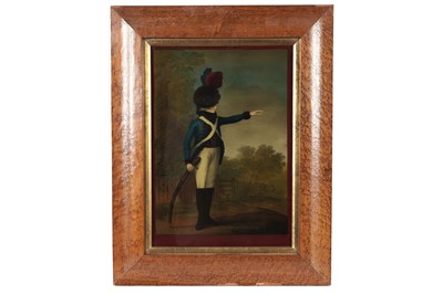 Lot 192 - After Henry William Bunbury - Light Horseman | print on glass