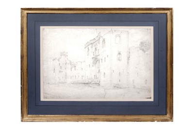 Lot 1080 - John Varley - Caernarfon Castle | drawing