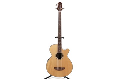 Lot 214 - A Westfield electro-acoustic bass guitar