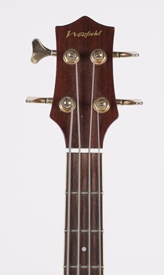Lot 214 - A Westfield electro-acoustic bass guitar