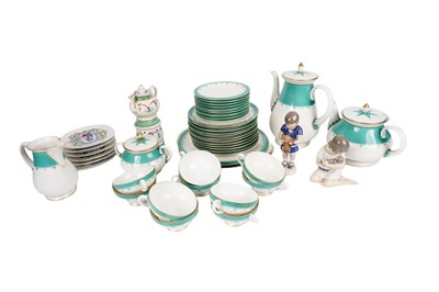 Lot 403 - A German ceramic tea and coffee service; and other ceramics