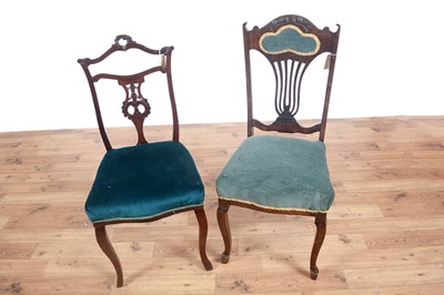 Lot 96 - Two sets of four Victorian dining chairs