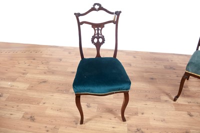 Lot 96 - Two sets of four Victorian dining chairs