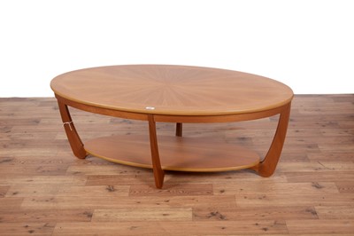 Lot 103 - Nathan: an oval teak coffee table