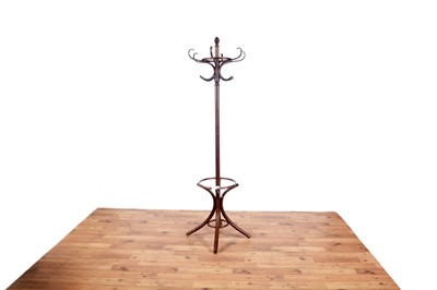 Lot 98 - An early 20th Century mahogany bentwood coat/hat stand