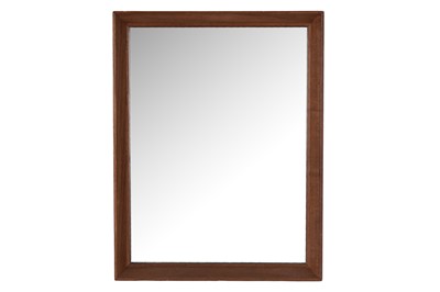 Lot 159 - A rectangular teak framed mirror