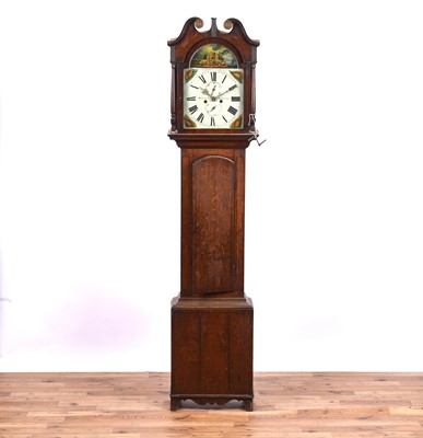 Lot 200 - David Cairns Morpeth: an oak longcase clock