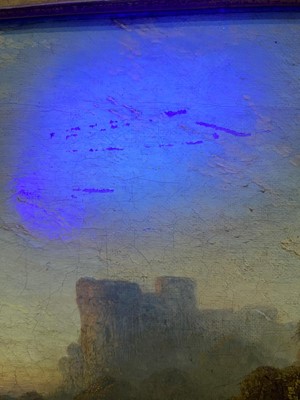 Lot 1028 - George Blackie Sticks - Bothwell Castle | oil