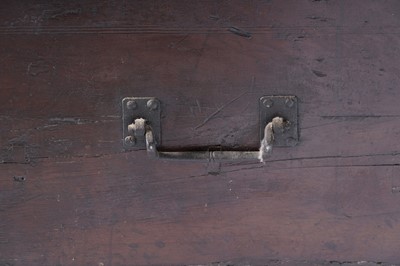 Lot 1419 - A large Italian walnut cassone/coffer