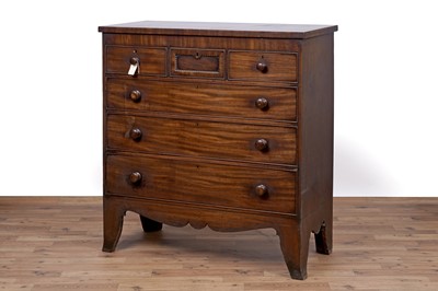 Lot 108 - A late Georgian mahogany chest of drawers