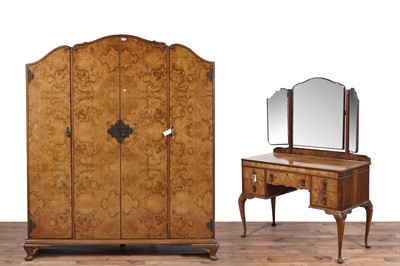 Lot 120 - N. H. Chapman & Co: a ‘Siesta’ range walnut two-piece bedroom suite