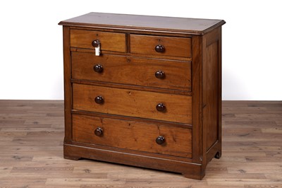 Lot 109 - A Victorian mahogany chest of drawers