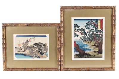 Lot 202 - Two woodblock prints after Hiroshige Ando