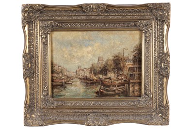 Lot 256 - 20th Century Continental - A Canal View | oil