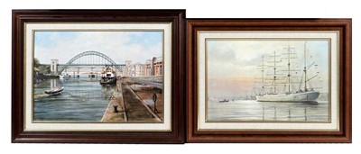 Lot 201 - After Ivan Lindsay - Newcastle Quayside | oleographs