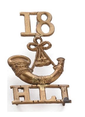 Lot 185A - 18th (4th Glasgow) Battalion Highland Light Infantry shoulder title