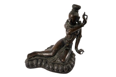 Lot 428 - An Indian bronze figure of a deity