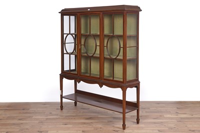 Lot 117 - Gullachsen & Son, Newcastle: an Edwardian display cabinet