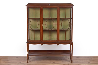 Lot 117 - Gullachsen & Son, Newcastle: an Edwardian display cabinet