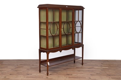 Lot 117 - Gullachsen & Son, Newcastle: an Edwardian display cabinet