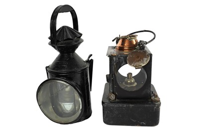 Lot 34 - An early/mid-20th Century LNER Welch Patent lamp; and other railway lamp