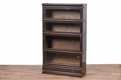 Lot 112 - Globe Wernicke: An oak sectional bookcase