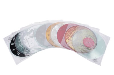 Lot 623 - Ten limited edition clear and coloured records from the 'Table of The Elements' series by Jeff Hunt