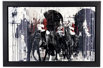 Lot 1033 - Kris Hardy - Changing of the Guard | mixed media