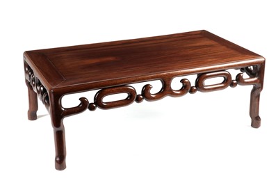 Lot 644 - A Chinese rosewood opium table