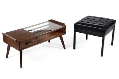 Lot 827 - A G-Plan ‘Brandon’ coffee table; and a 'Valett' stool