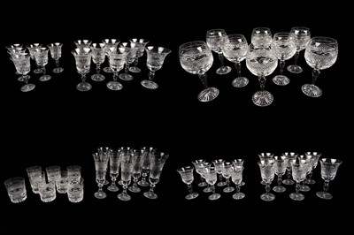 Lot 469 - A large collection of Cumbria Crystal ‘Grasmere’ pattern glasses