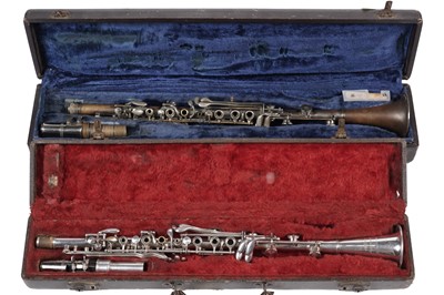 Lot 14 - Two metal clarinets