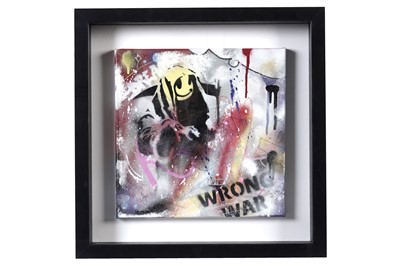 Lot 1017 - Roy Tyson (Roy's People) - The Artist - Grim Reaper Wrong War | mixed media