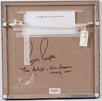 Lot 1017 - Roy Tyson (Roy's People) - The Artist - Grim Reaper Wrong War | mixed media