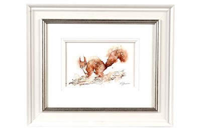 Lot 1011 - Amanda Gordon - Dainty Red | watercolour