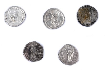 Lot 1294 - Roman Imperial Coinage, five Denarius