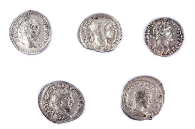 Lot 1301 - Roman Imperial Coinage, five Denarius