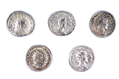 Lot 1302 - Roman Imperial Coinage, five Antoninianus