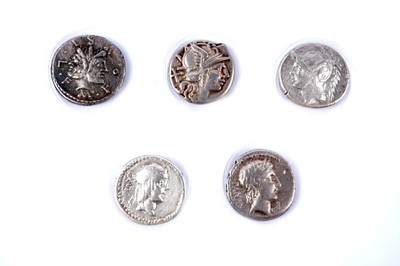 Lot 1305 - Roman Republic Coinage, five Denarius