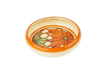 Lot 871 - A Clarice Cliff ‘Broth’ pattern pin tray