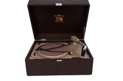 Lot 973 - His Master’s Voice HMV travelling electric gramophone