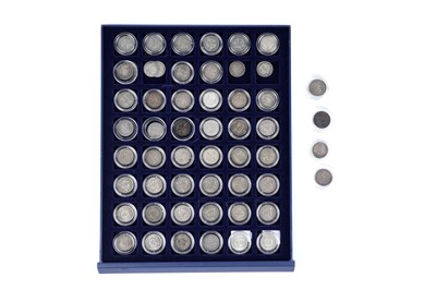 Lot 1240 - A collection of threepence coins