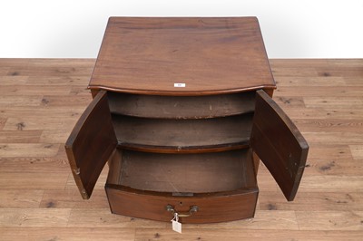 Lot 58 - Younger Furniture: a pair of teak bedside drawers; and a Georgian bedside cupboard