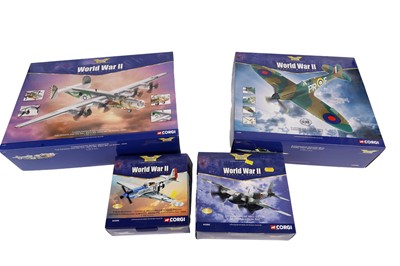 Lot 96 - ﻿Four Corgi The Aviation Archive World War II diecast models