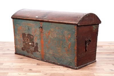 Lot 71 - A 19th Century Danish marriage trunk