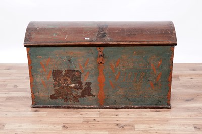 Lot 71 - A 19th Century Danish marriage trunk